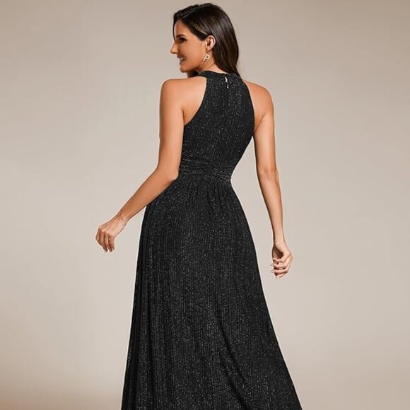 Ever-Pretty Women's Shimmer Floor Length Evening Gown - Picture 2 of 9